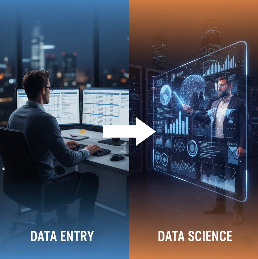 Core Differences Between Data Entry and Data Science 
