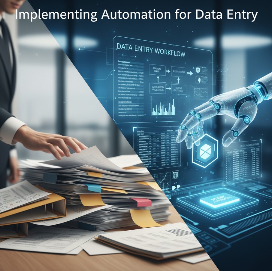 I need an in-post image for my blog post Implementing Automation for Data Entry .