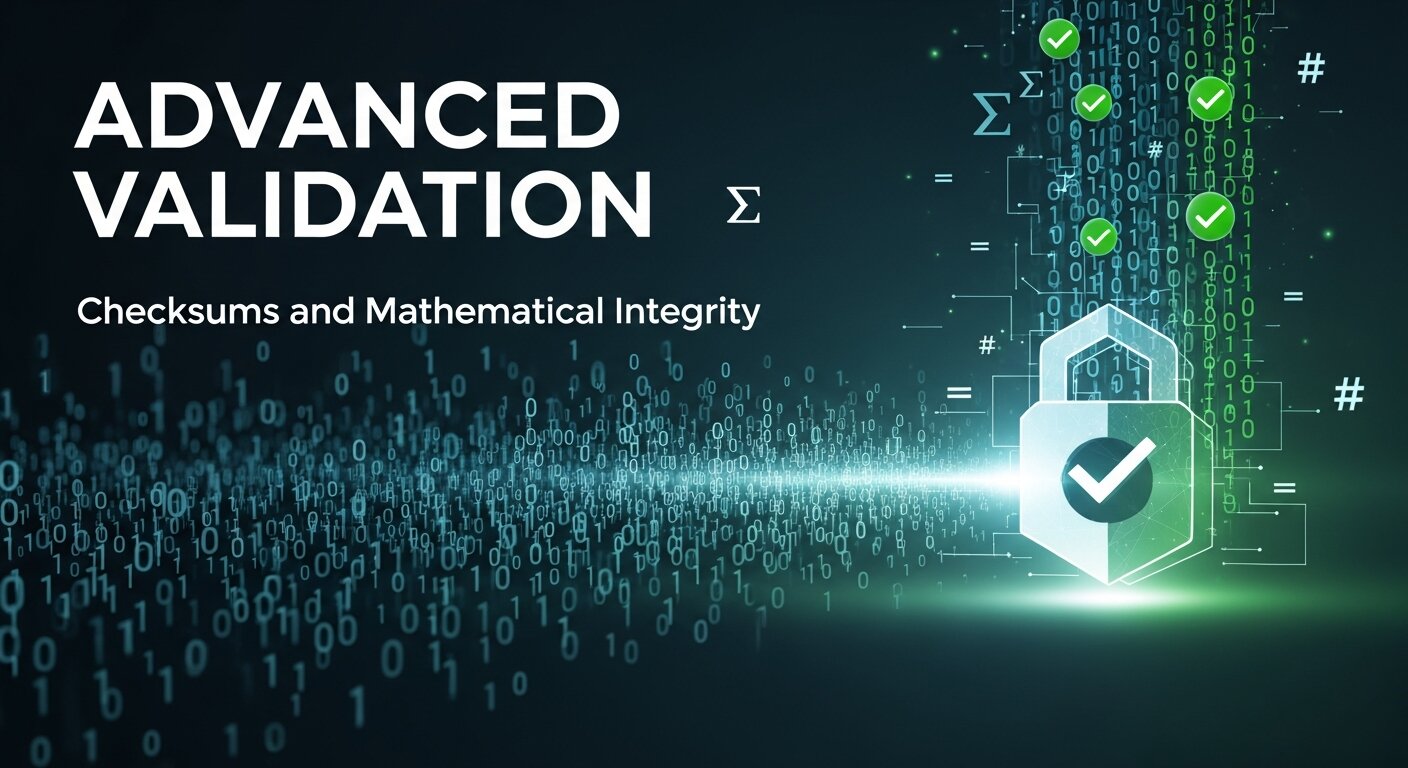 Advanced Validation Checksums and Mathematical Integrity
