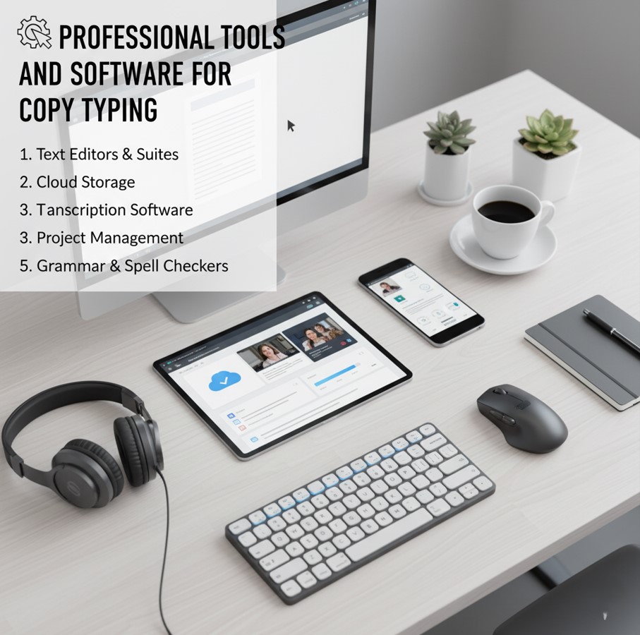 Professional Tools and Software for Copy Typing