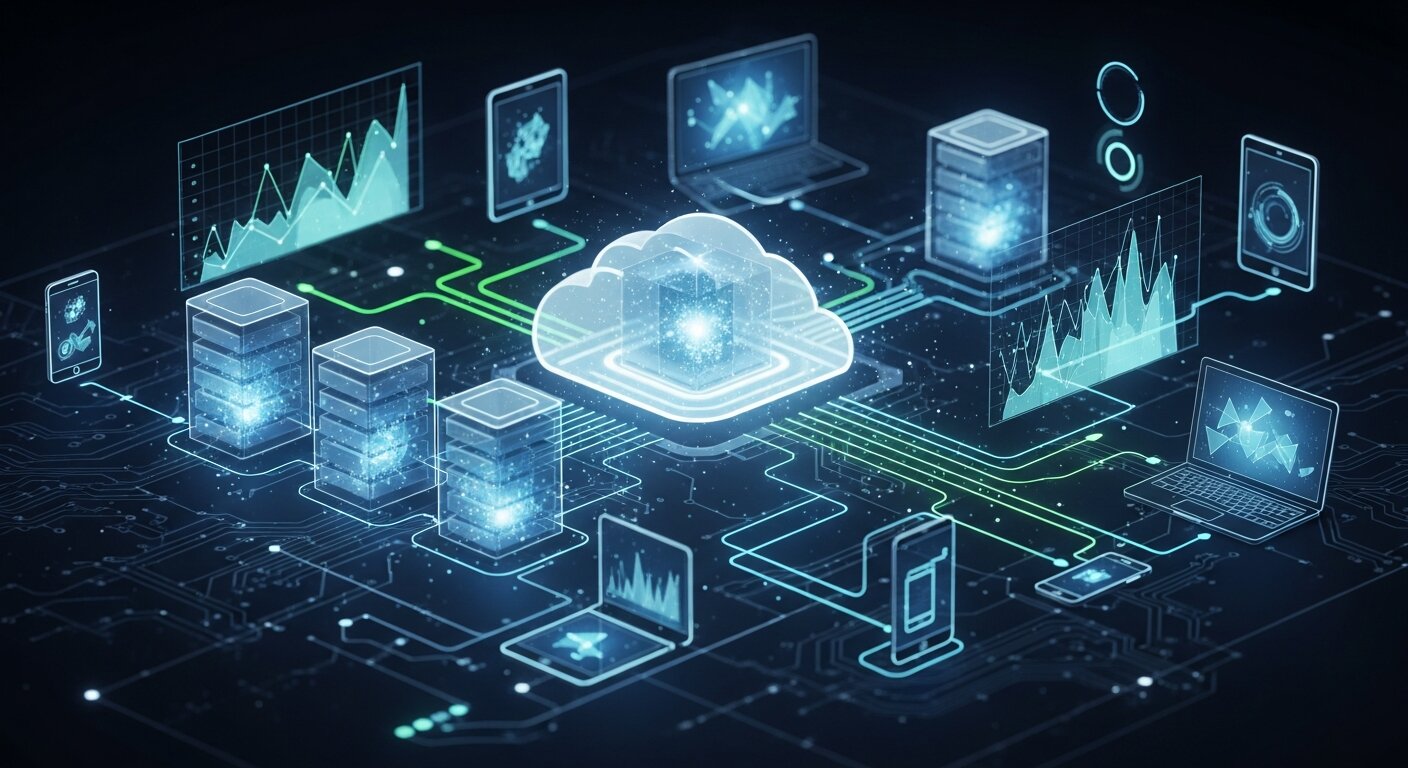 Real-time data syncing between cloud and devices.