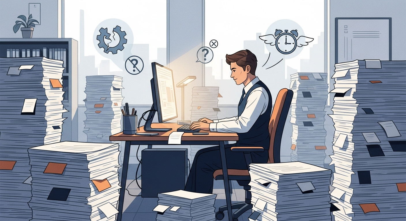 Hidden costs of manual data entry on efficiency and accuracy.