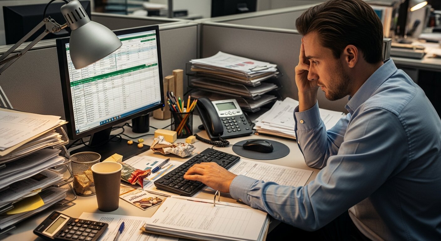 Challenges of manual Excel data entry