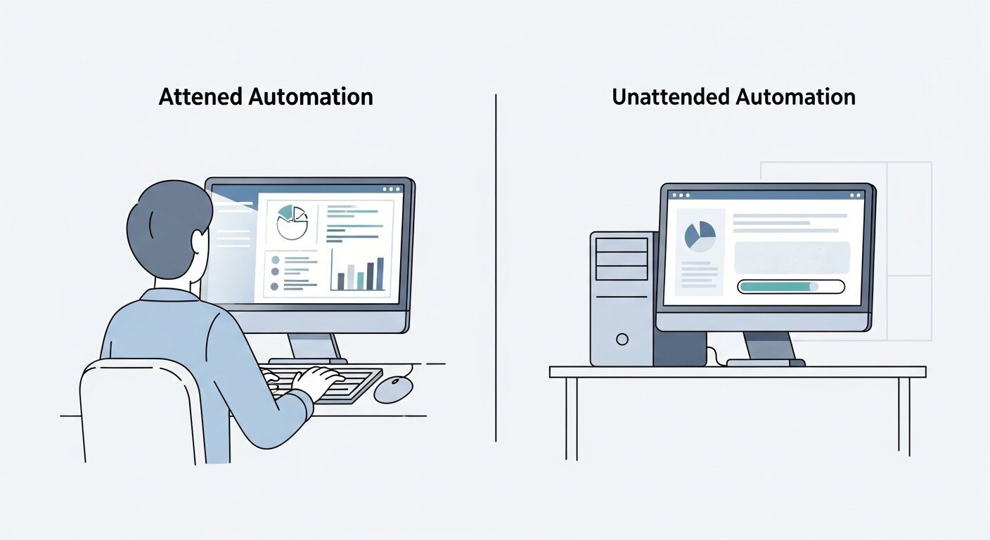 Attended vs unattended data entry