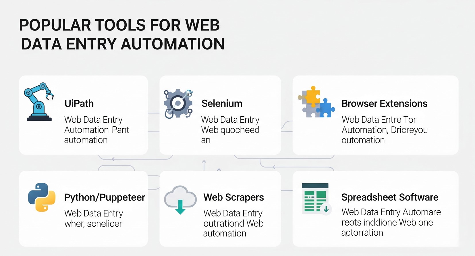 Popular Tools for Web Data Entry Automation